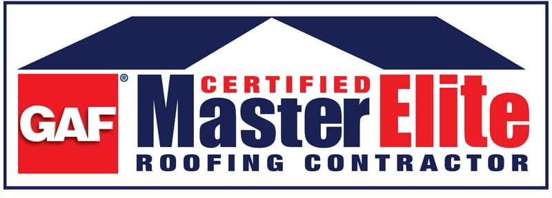GAF Master Elite certified roofing contractor badge